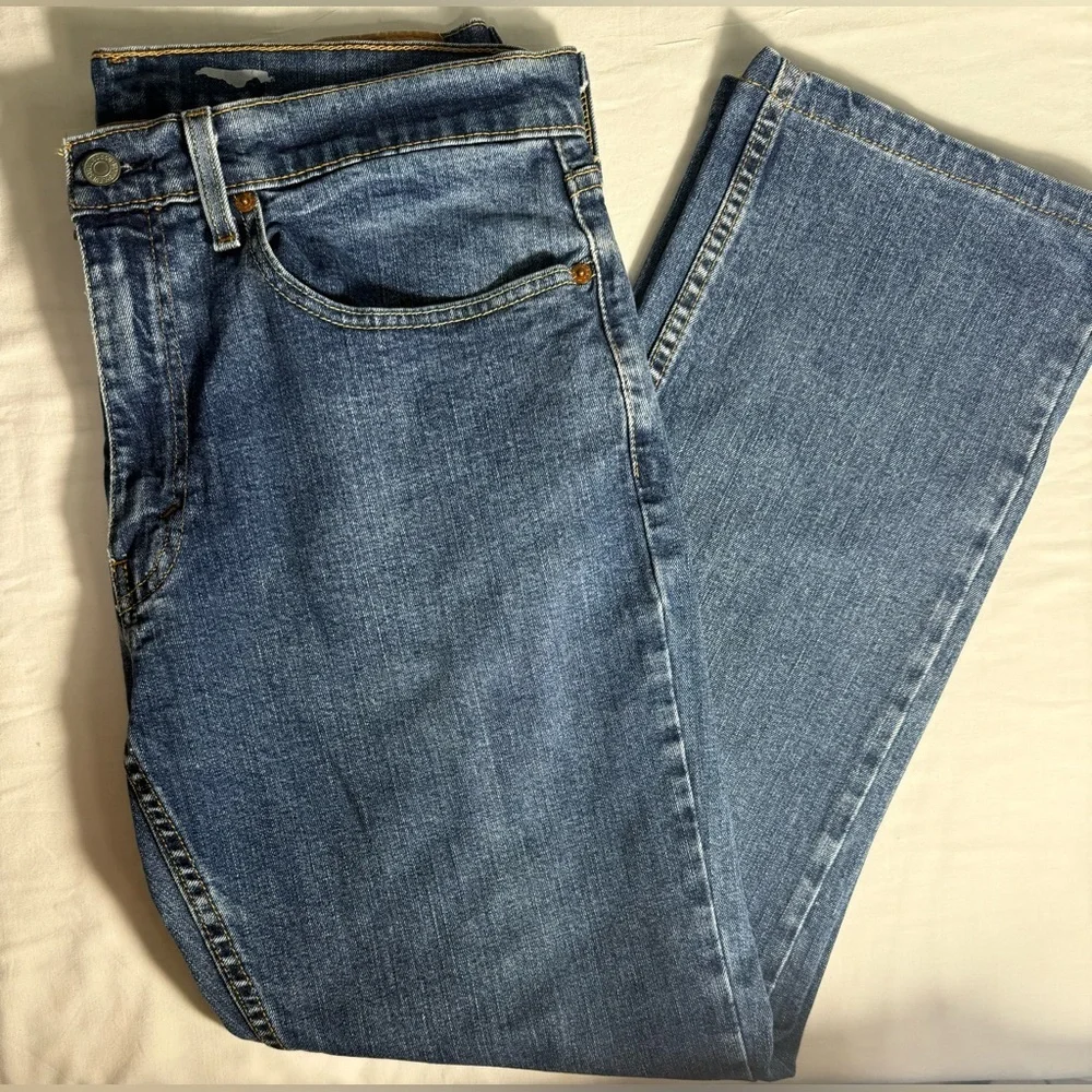 Levi's Men's Straight Jeans in Deep Blue